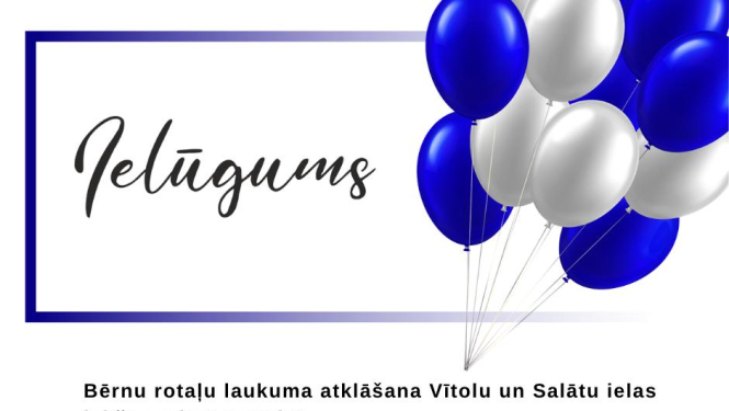 Aicinām uz rotaļu laukuma atklāšanas pasākumu Bauskā