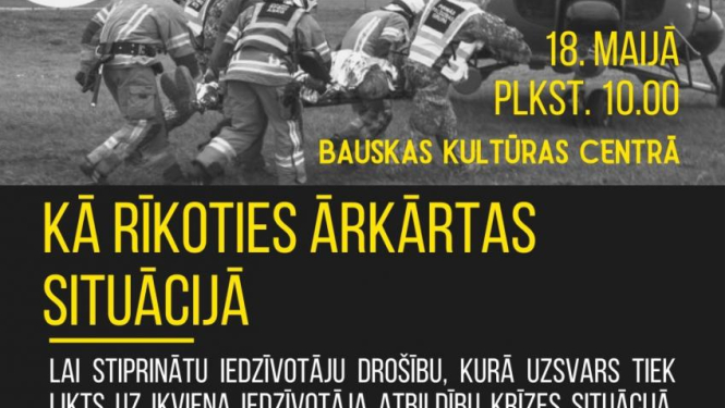 Ikviens aicināts uz semināru "Kā rīkoties krīzes situācijā"
