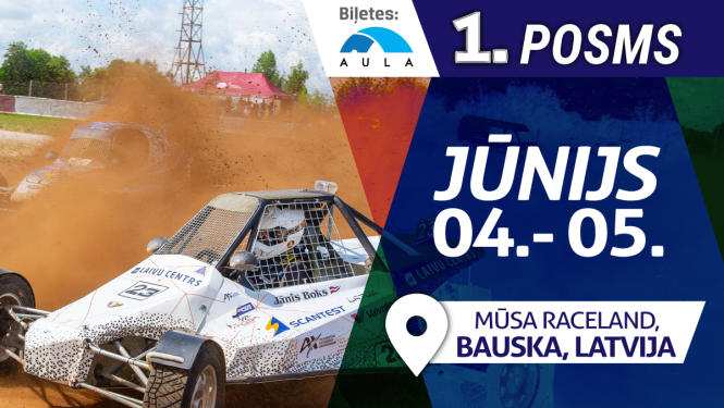 4. un 5.jūnijā Mūsas trasē atklās FIA Eiropas autokrosa čempionātu, uz starta arī latvieši