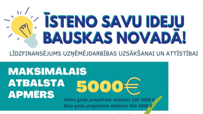 Pieejams līdzfinansējums uzņēmējdarbības uzsākšanai un attīstībai