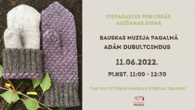 Vispasaules publiskās adīšanas dienā adīs dubultcimdus