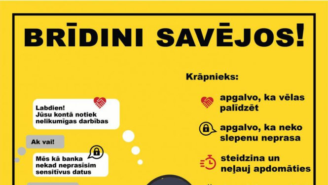 Valsts policija aicina iemācīties atpazīsti telefonkrāpniekus