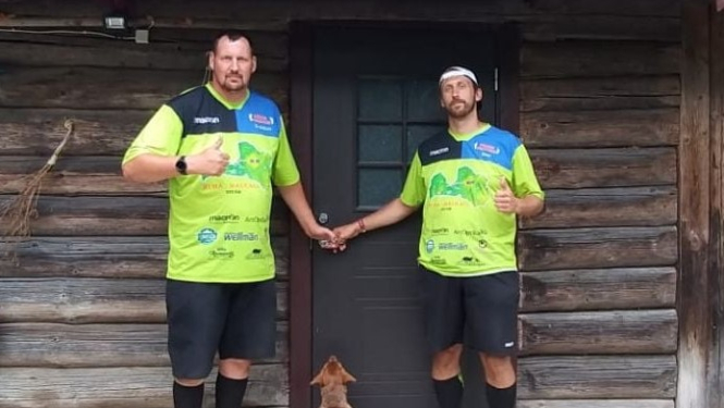 Brāļi Pārumi, veltot pārgājienu bērniem, veic 349 kilometrus