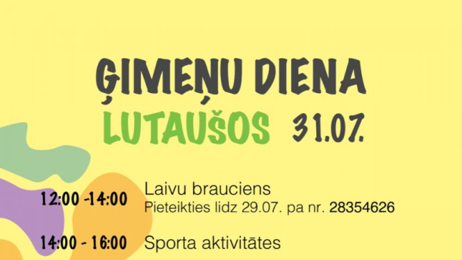 Ģimeņu diena "Lutaušos" Vecumniekos