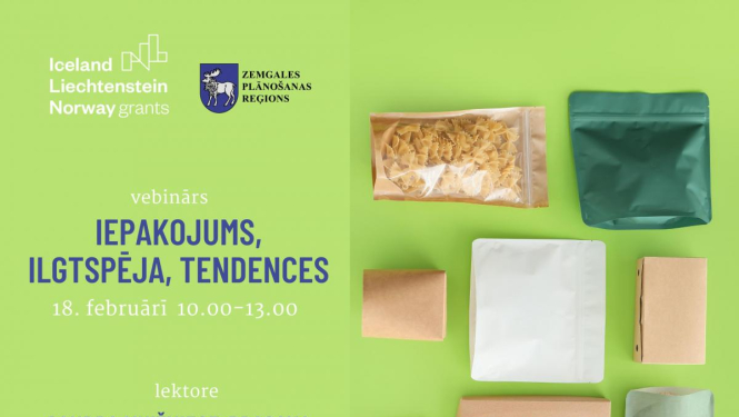 Uzņēmējus aicina uz bezmaksas semināru “Iepakojums, ilgtspēja, tendences"
