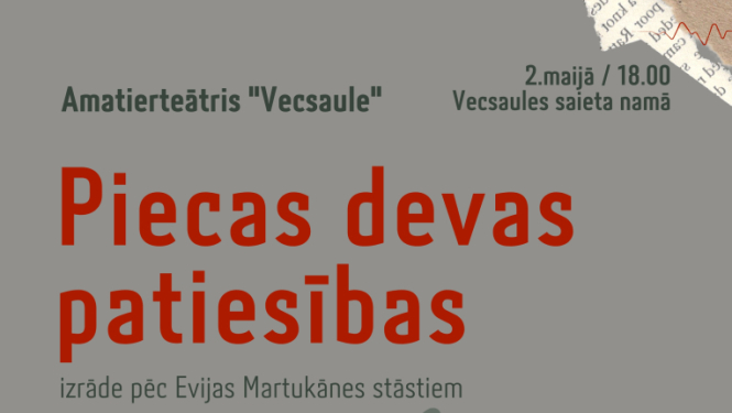 Izrāde "Piecas devas patiesības"