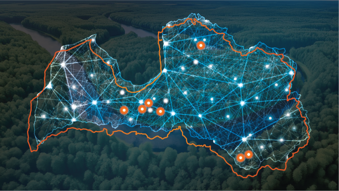 CFLA optiskā tīkla būvniecībai