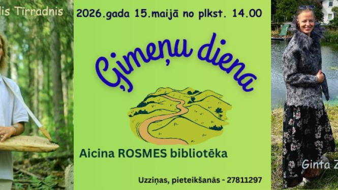 Ģimeņu diena Rosmes bibliotēkā 15-05