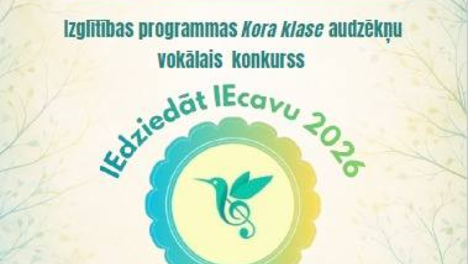 Vokālistu konkurss ''IEdziedāt IEcavu 2026''