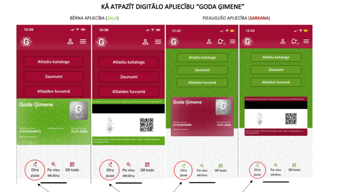 Kā atpazīt digitālo apliecību ''Goda ģimene''