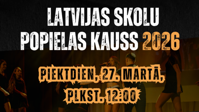 Latvijas skolu POPielas kauss 2026