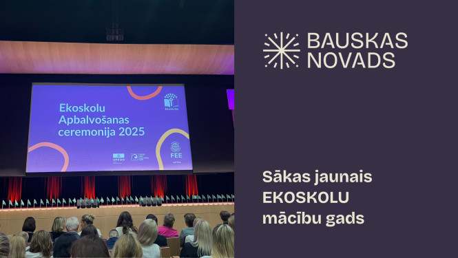 Ekoskolas saņem apbalvojumus