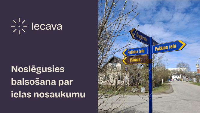 Noslēgusies balsošana par ielas nosaukumu