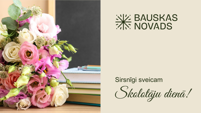 Sirsnīgi sveicam Skolotāju dienā!
