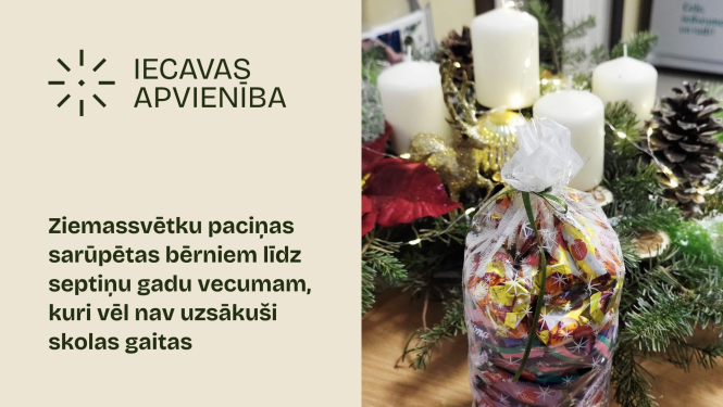 Ziemassvētku paciņas Iecavas bērniem