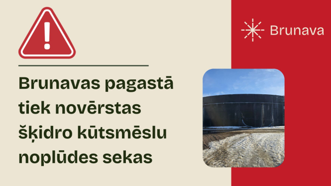 Brunavas pagastā tiek novērstas šķidro kūtsmēslu noplūdes sekas