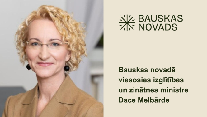 Dace Melbārde viesosies Bauskas novadā