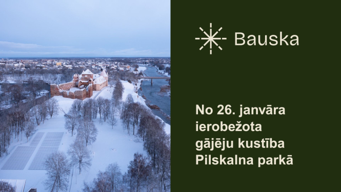 Bauskas Pilskalna parka labiekārtošanas laikā noteikti gājēju kustības ierobežojumi