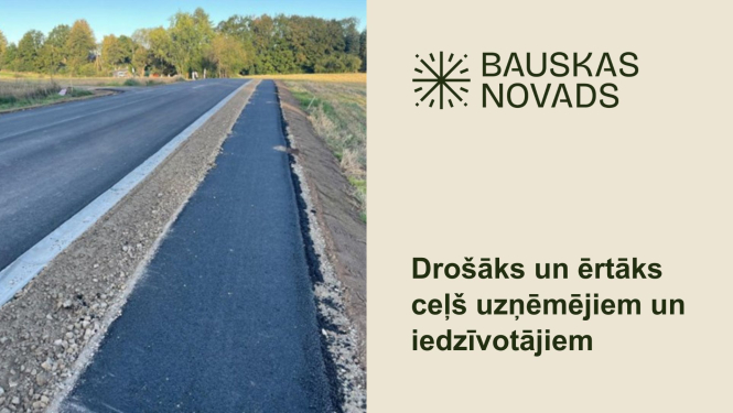 Pārbūvēts autoceļš Bauska–Pamūša