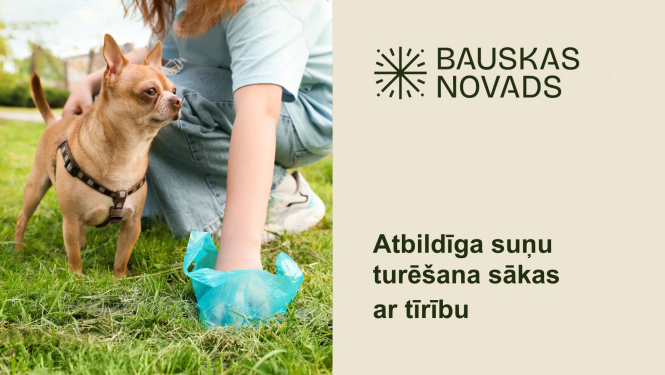 Pavasarī atgādinām: suņu īpašniekiem jāsavāc sava suņa ekskrementi