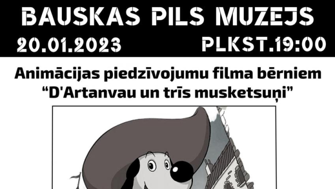 Bauskas pilī animācijas filma bērniem un visai ģimenei