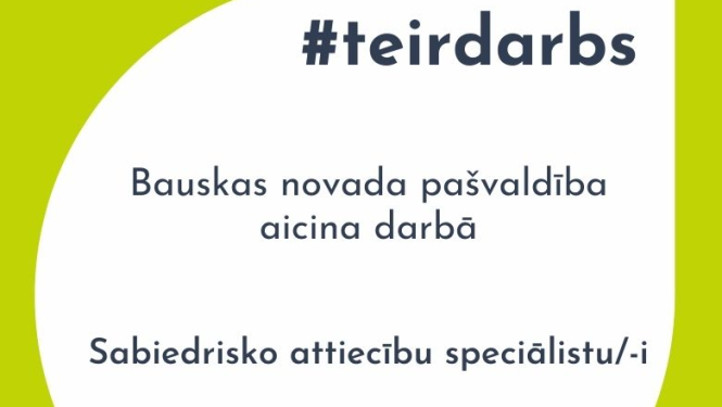 Aicinām darbā sabiedrisko attiecību speciālistu/-i