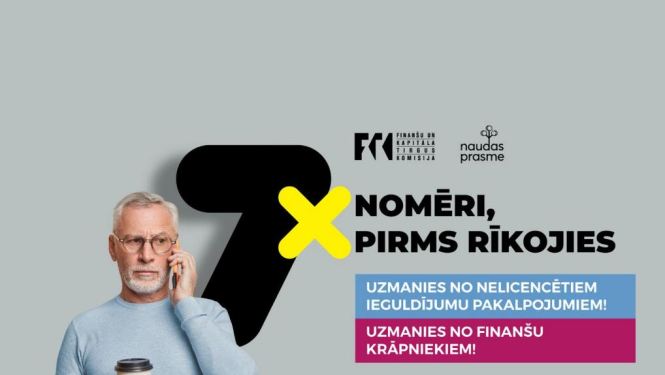 Uzmanies no finanšu krāpniekiem!
