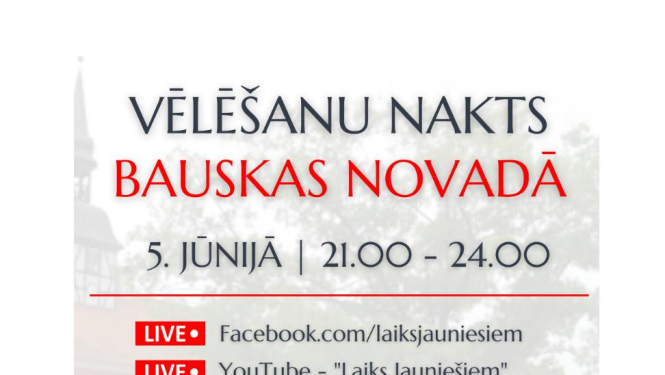 Biedrība „Laiks jauniešiem" piedāvā raidījumu „Vēlēšanu nakts - Bauskas novadā"