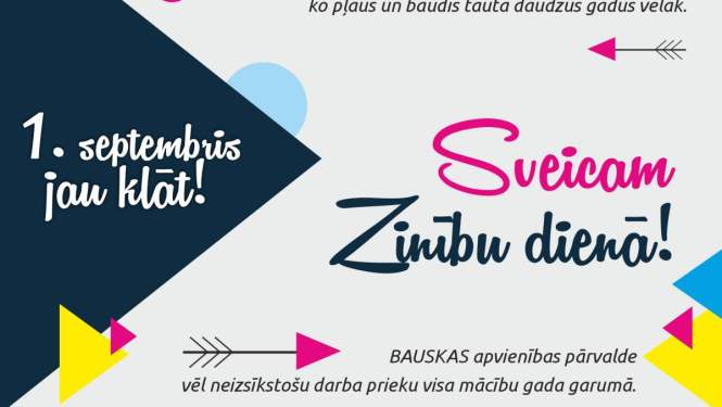 Sveicam Zinību dienā!