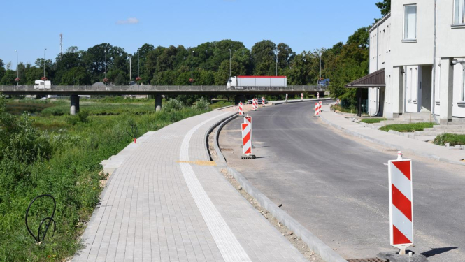 Mēmeles ielas pārbūvē pielietotas jaunas tehnoloģijas