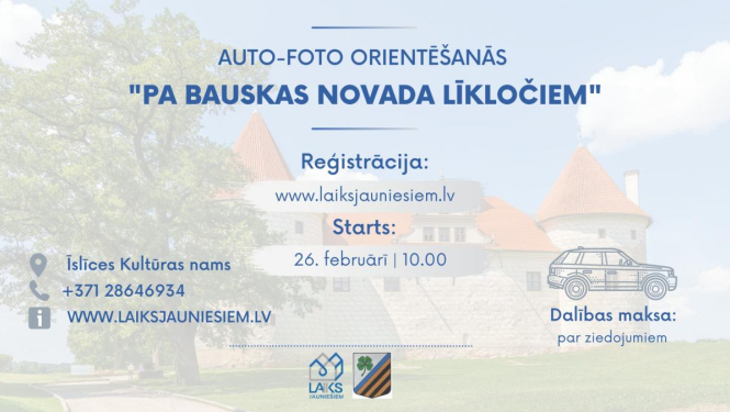 Aicina piedalīties Auto – Foto orientēšanās pasākumā “Pa Bauskas novada līkločiem”