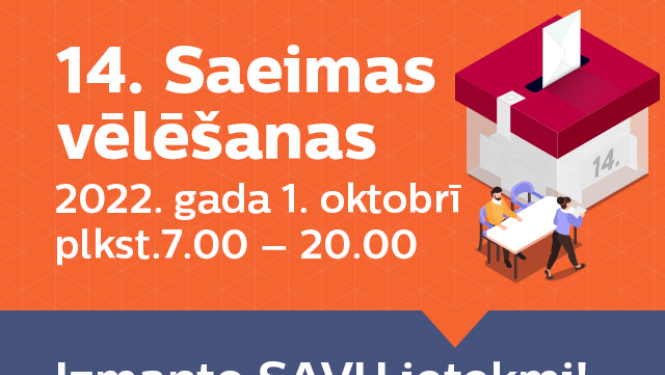 1. oktobrī notiek 14. Saeimas vēlēšanas