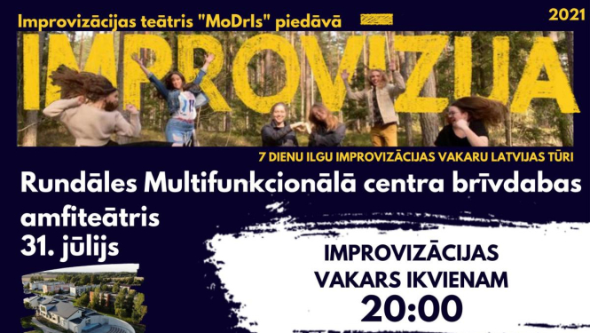 Improvizācijas teātris „MoDrls" piedāvā improvizācijas vakara izrādi