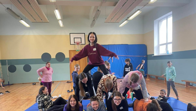 Veselības veicināšanas projekta ietvaros īstenota nometne bērniem «Ja gribam, tad varam»