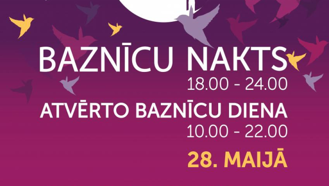 Atvērto baznīcu diena un Baznīcu nakts 28. maijā