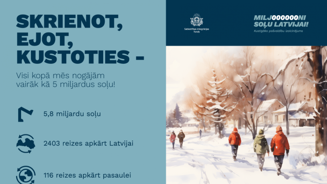 miljoni soļu Latvijai