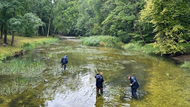 Iecavas upes tīrīšana