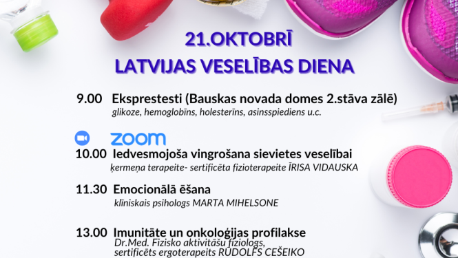 veselības aktivitātes okt 2023