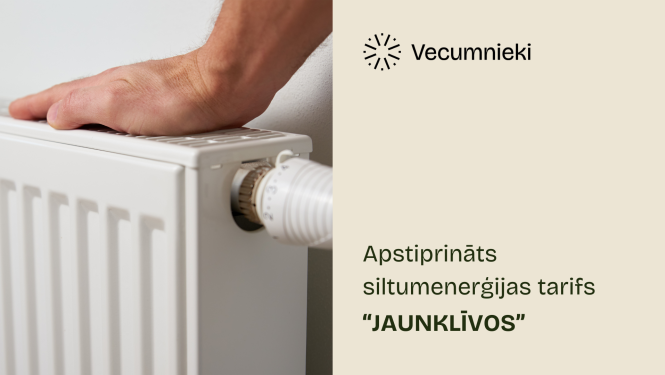 Siltumenerģijas tarifs Jaunklīvos