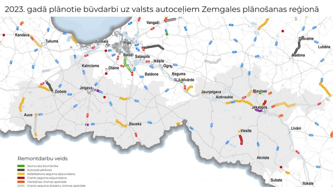 ZPR ceļu remontdarbu karte
