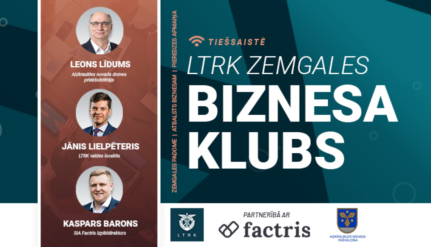 Uzņēmējus aicina apmeklēt Zemgales Biznesa kluba pasākumu klātienē,