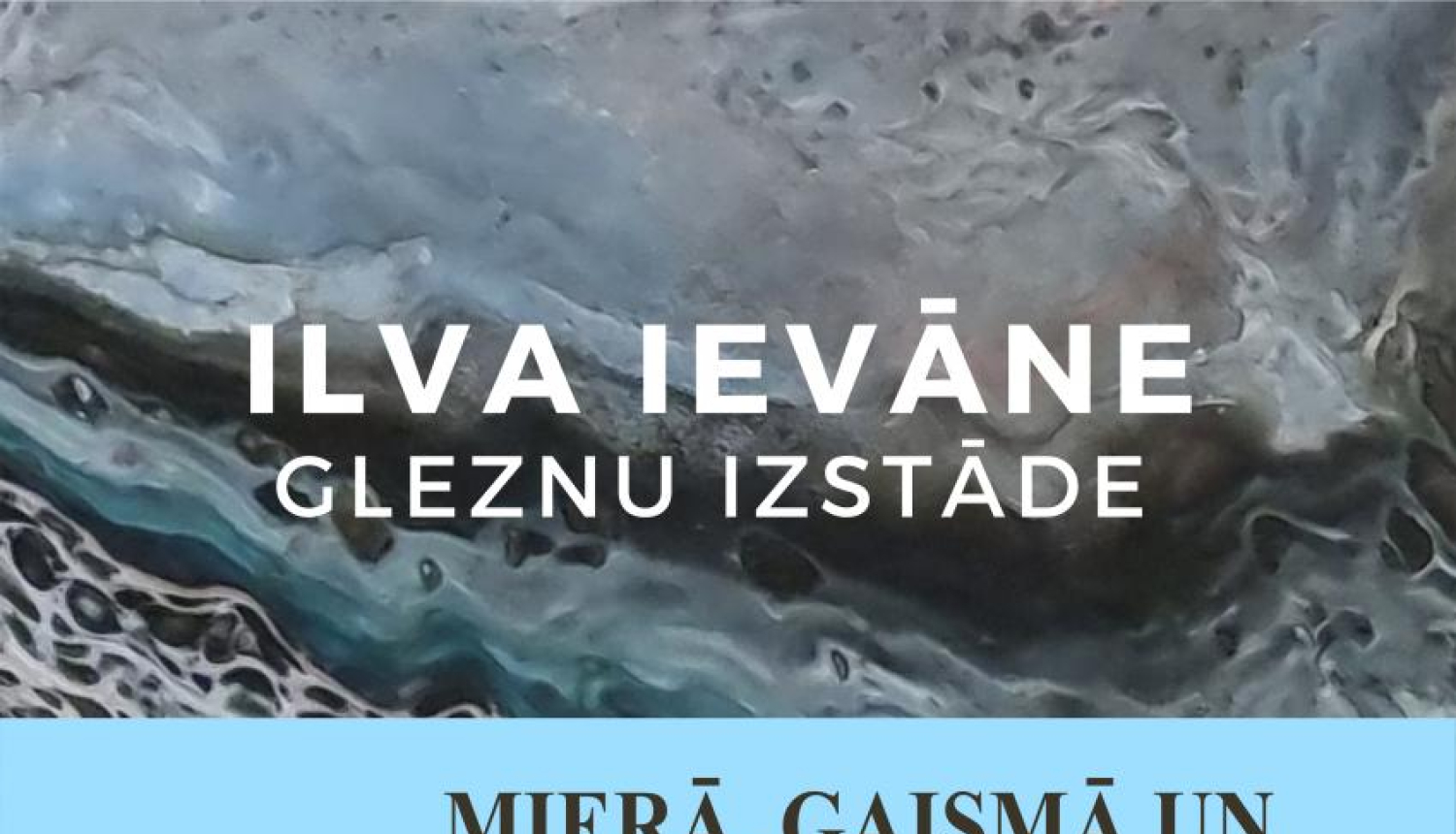 Bauskas Kultūras centrā skatāma Ilvas Ievānes gleznu izstāde “Mierā, gaismā un mīlestībā”