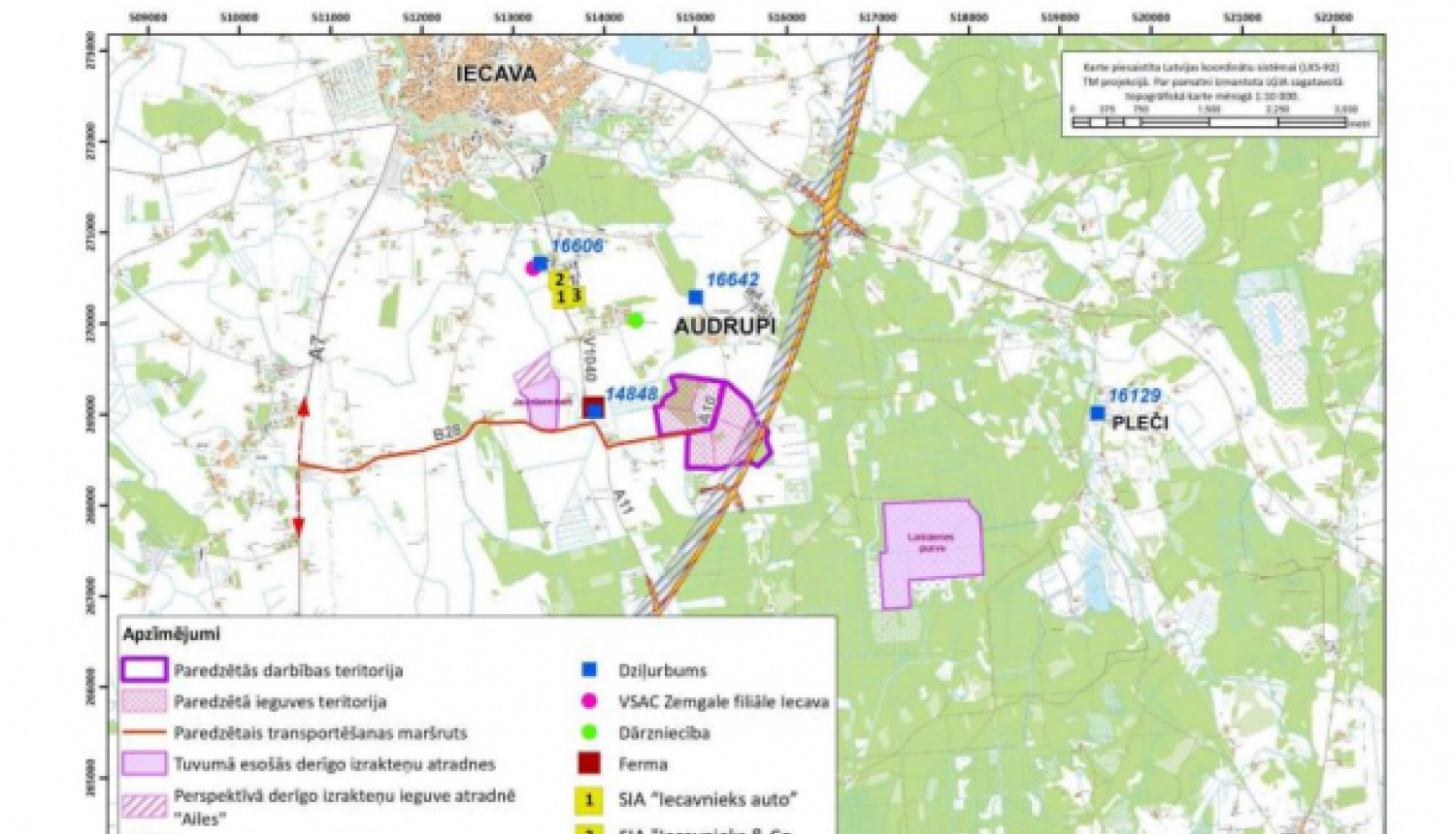 Par dolomīta ieguvi derīgo izrakteņu atradnē “Purmales”