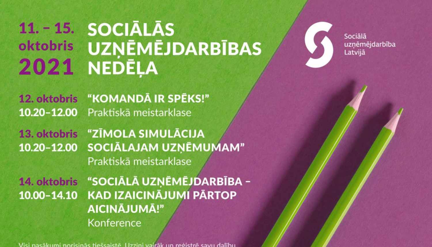 Labklājības ministrija aicina uz Sociālās uzņēmējdarbības nedēļas pasākumiem