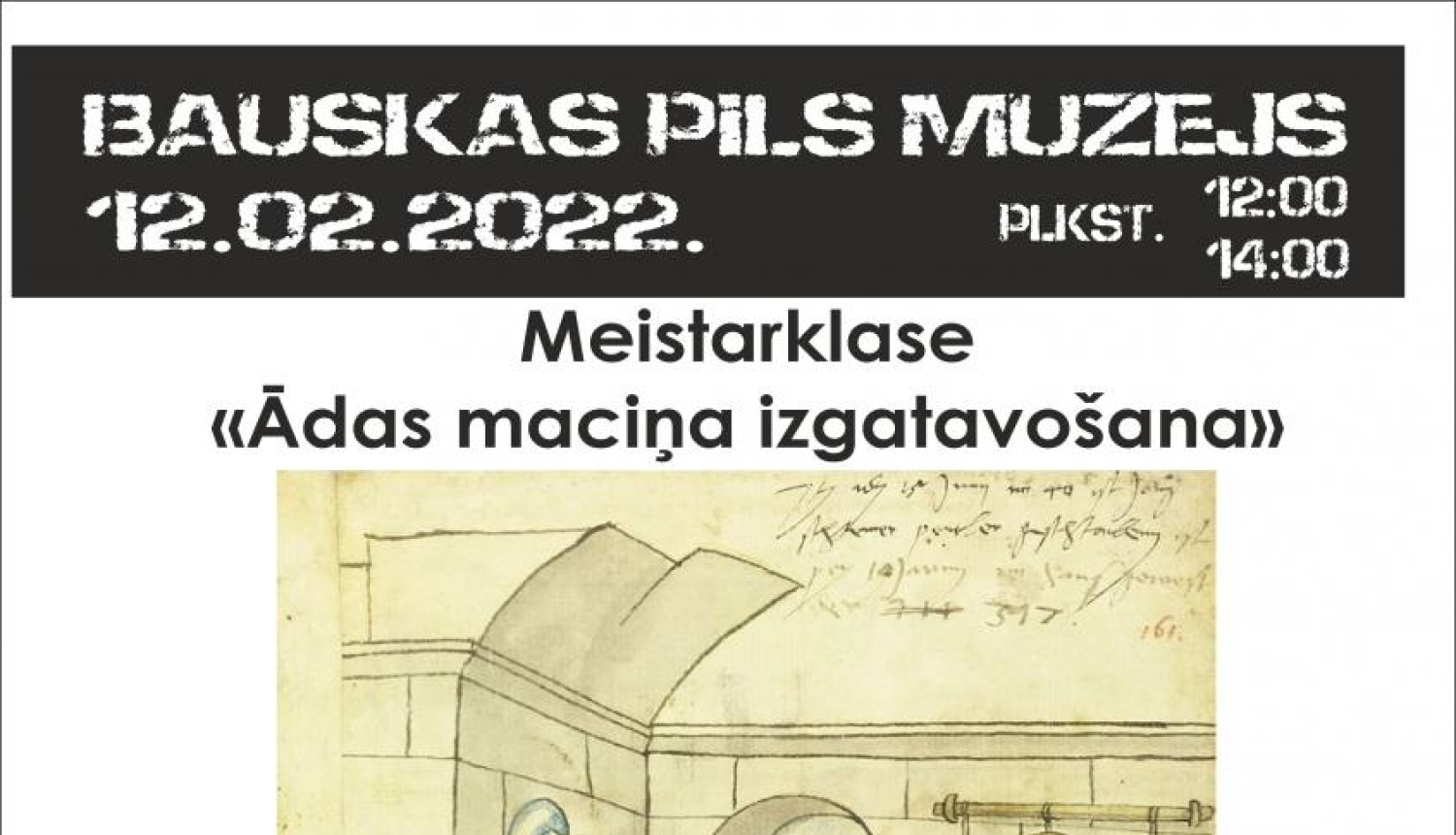 Bauskas pils muzejā notiks meistarklase “Ādas maciņa izgatavošana”