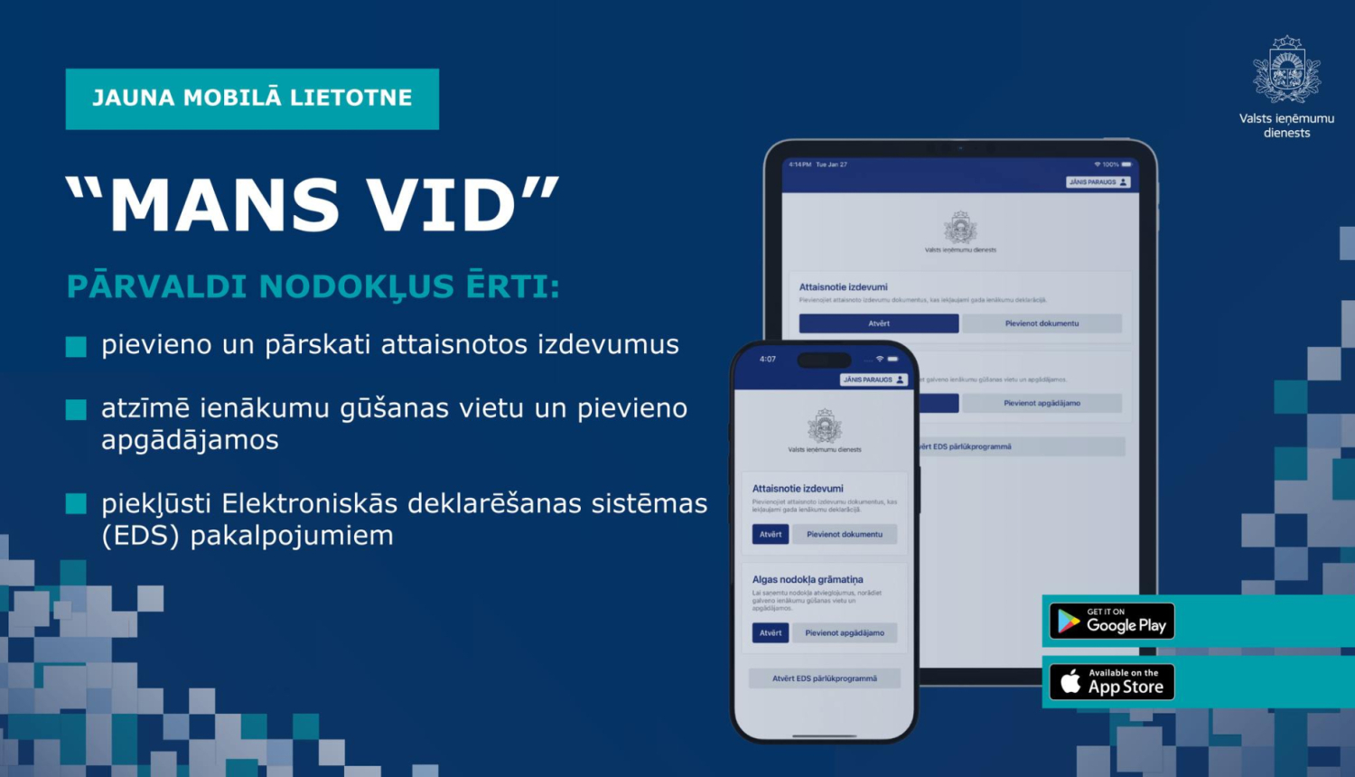 Mobilā lietotne "Mans VID"