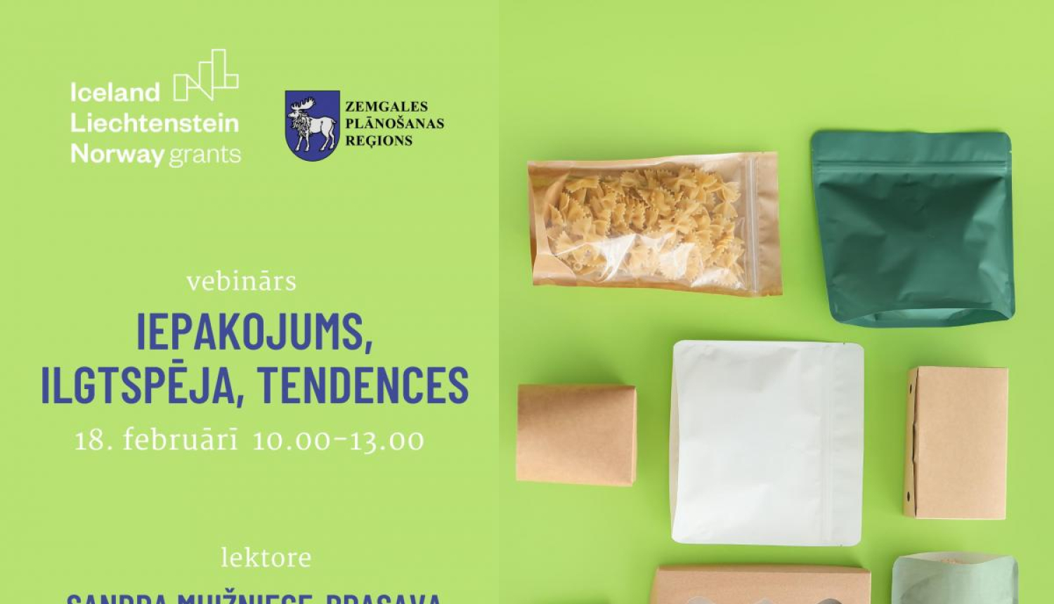 Uzņēmējus aicina uz bezmaksas semināru “Iepakojums, ilgtspēja, tendences"