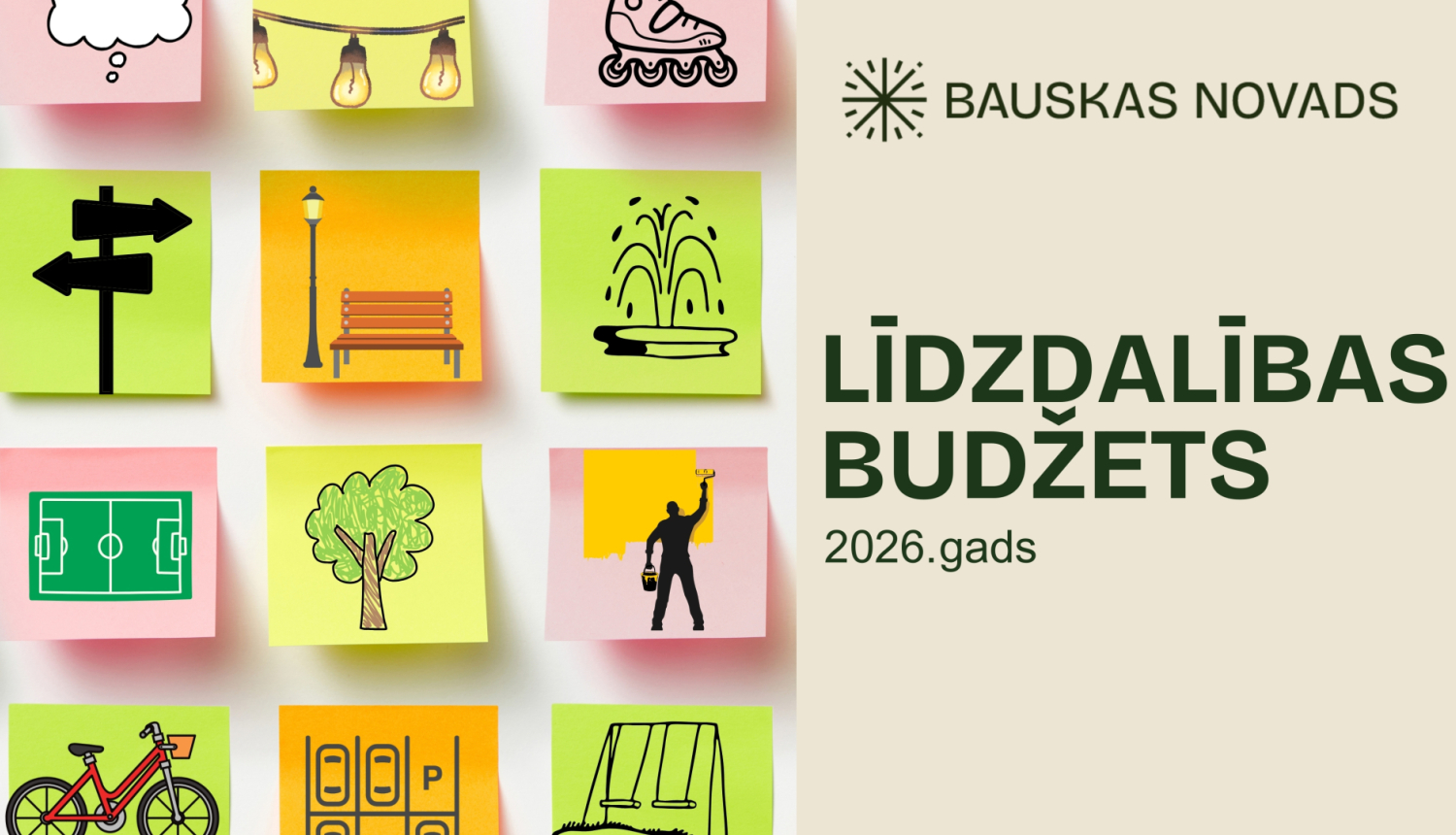 No 16. februāra izsludināts 2026. gada līdzdalības budžeta projektu konkurss