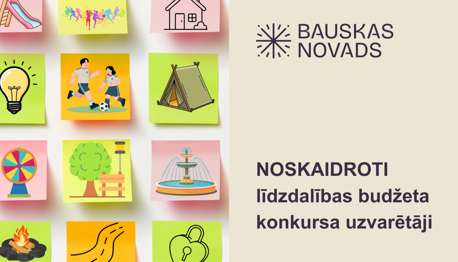 Noskaidroti 2026.gada līdzdalības budžeta konkursa uzvarētāji