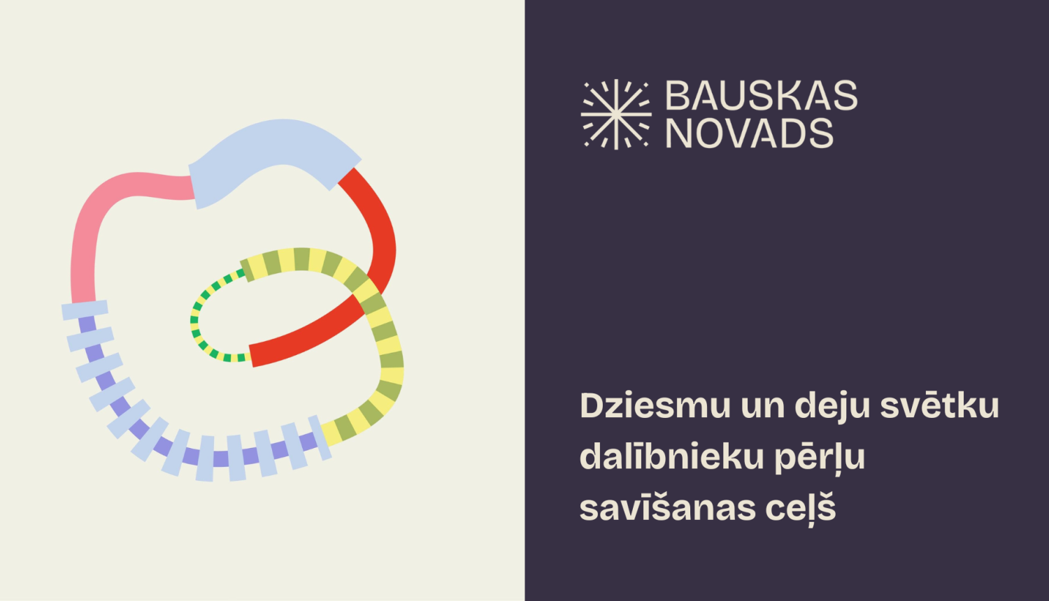 Dziesmu svētku dalībnieku pērļu savīšana